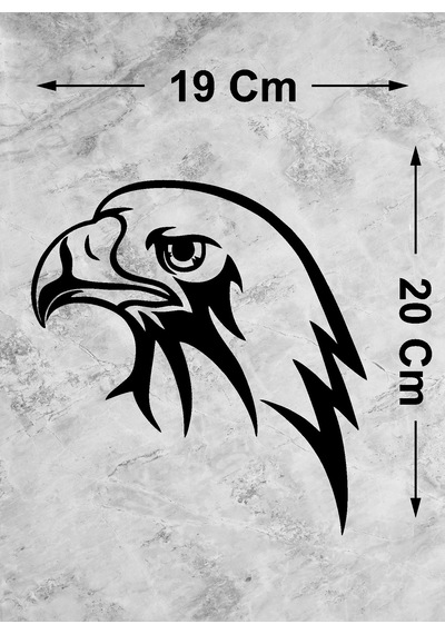 Kartal Eagle Beşiktaş Karakartal Sticker - Araba Oto Motosiklet Karavan Cam Araç Sticker - 00146 20x19 Cm