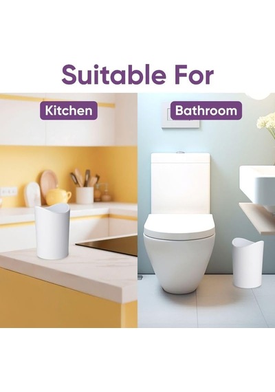 Küçük Plastik Banyo Çöp Kutusu Kapaklı 6 Litre, Beyaz Mini Çöp Kutusu 0,75 Galon, Modern Düz Kapaklı Ayak Pedallı Çöp Kovası, Banyo, Yatak Odası, Ofis, Çalışma Masası Altı, Yumuşak Kapanma Küçük Plastik Banyo Çöp Kutusu Kapaklı 6 Litre, Beyaz Mini Çöp Kutusu 0,75 Galon, Modern Düz Kapaklı Ayak Pedallı Çöp Kovası, Banyo, Yatak Odası, Ofis, Çalışma Masası Altı, Yumuşak Kapanma