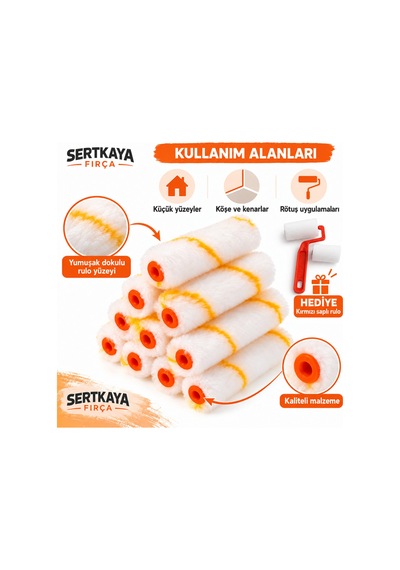10 Cm Parmak Rulo Mikrofiber Kaliteli - 926970451