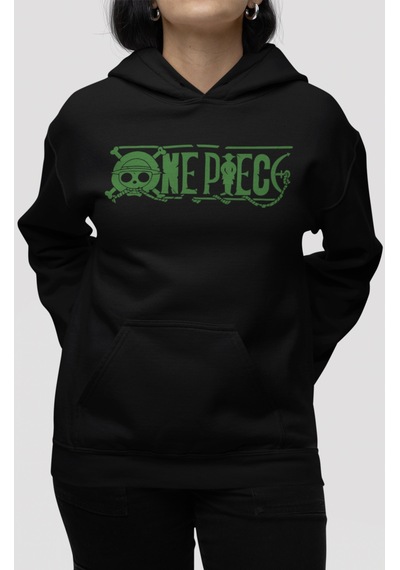 Sevbano One Piece Roronoa Zoro Anime Sırt Baskılı Unisex Oversize Penye H Siyah