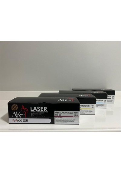 Ak Hp Cf542a /crg-054/crg-045 Sarı Uyumlu Toner 1,200 Sayfa