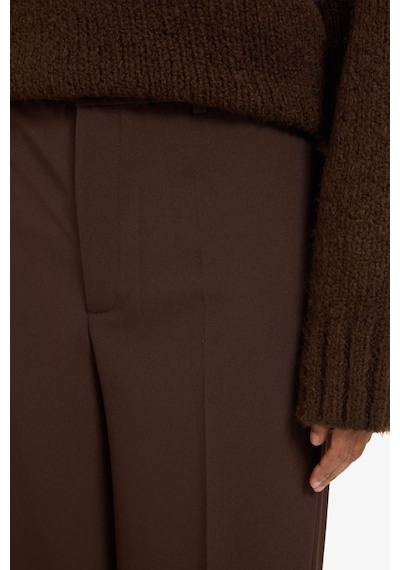 Defacto Straight Fit Fleto Cepli Normal Bel Standart Boy Pantolon F6214ax26spbn207 Kahve-bn207