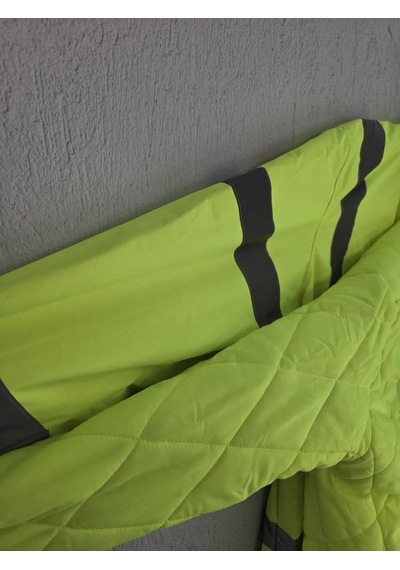 Kapitone Astar Reflektörlü İş Güvenliği Parka Mont Xl Çok Renkli
