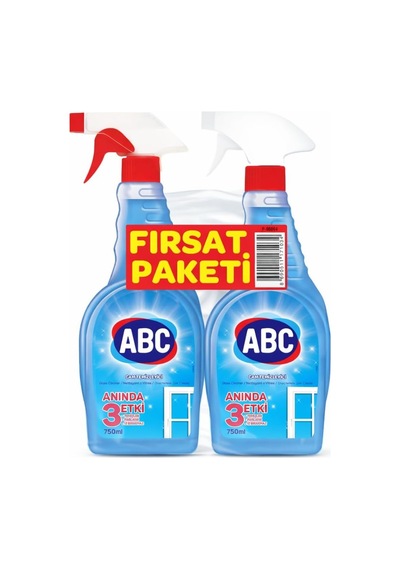 Deterjan Cam Temizleyici Promosyonlu Paket 1+1 750 Ml 0