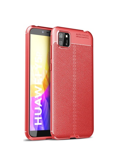 Huawei Y5p Uyumlu Kılıf Auto Focus Kapak - Kırmızı