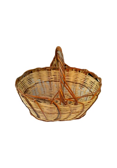 Greenosier Hasır Sepet Doğal El Yapımı 30x22cm