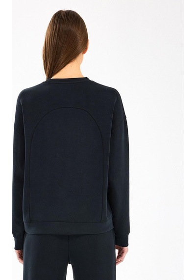 Skechers W Lounge Loose Crew Neck Kadın Sweatshirt - S2510052-11097 Siyah
