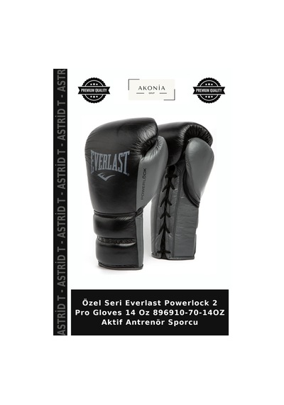 Özel Seri Everlast Powerlock 2 Pro Gloves 14 Oz 896910-70-14oz Aktif Antrenör Sporcu Çok Renkli