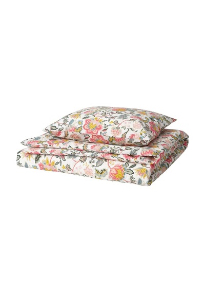 Ikea Daggsalvıa Tek Kişilik Nevresim Takımı 150 X 200 Cm Beyaz - Pembe - Sarı - Mavi Çok Renkli