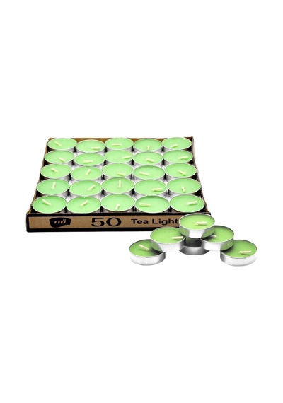 20 Li Yuvarlak Mum Yeşil Tealight Mum Doğum Günü Parti Süsleme Yeşil