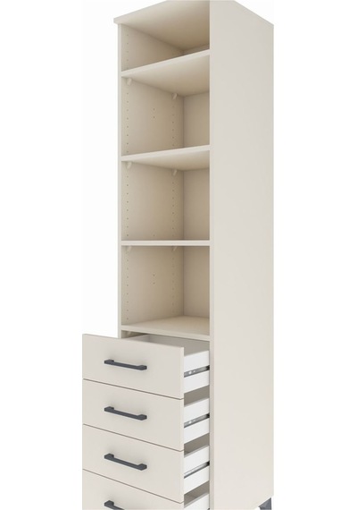 Hyperion Dolap 4 Raflı 4 Çekmeceli 44x44x195 Aytaşı-aytaşı Aytaşı
