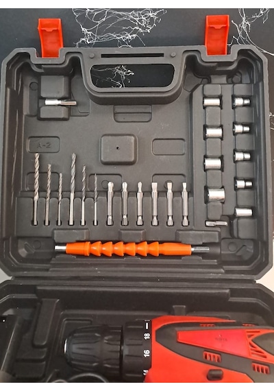 Hawdi 12 Volt 450w Şarjlı Armut Matkap Seti 10 Mm 3/8"
