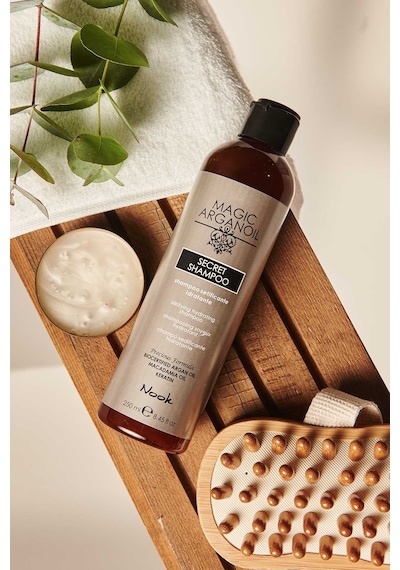 Nook Magic Arganoil Secret Argan Keratin Macadamia Yağlı Onarıcı Parlaklık Veren Şampuan 250 ML