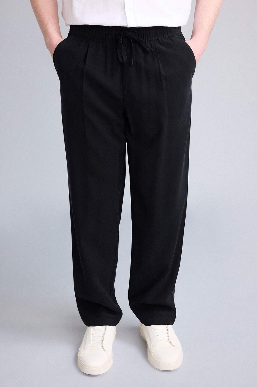 Defacto Yumuşak Dokulu Relax Fit Siyah Pantolon G8149ax26smbk81 Siyah-bk81