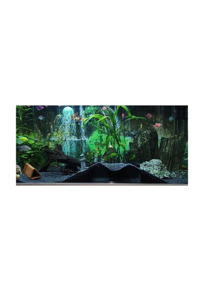 Akvaryum Dekor Balik Mağarası Sığınağı 3 Lu 210x90x70 Mm Delik Çapı 60 Mm