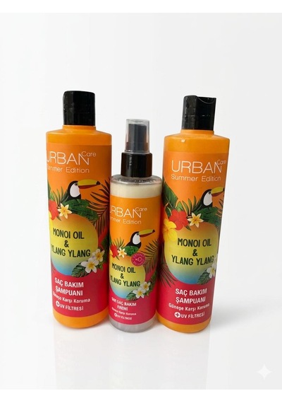 Urban Monoı Oil Yılang & Ylang Set Sette 2 Adet 2 350 Ml:700 Ml Şampuan +1 Adet Sıvı Saç Bakım Kremi 1 200 Ml