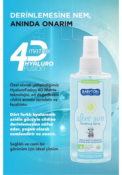 Babyton Güneş Sonrası  Bakım Spreyi 200 ML