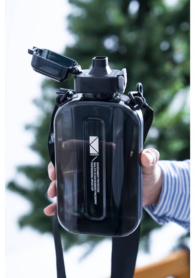 Acar Mediqua Askılı Su Matarası 750 Ml Siyah