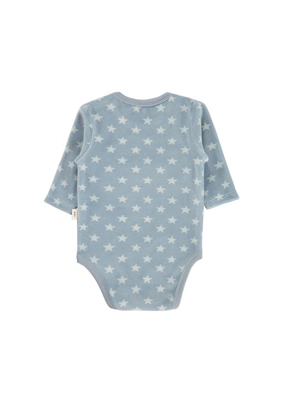 Civil Baby Little Star Nakışlı 1 -18 Ay Çıtçıtlı Badi  - Mavi 14958251325W1