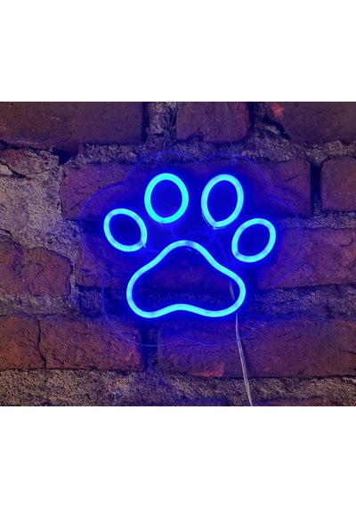 Pati İzi Tekli Neon Led Duvar Aydınlatması