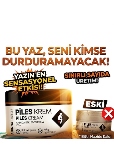Piles Krem Bitkisel Bakım Kremi 100 Gr - Rahatlatıcı & Ferahlatıcı