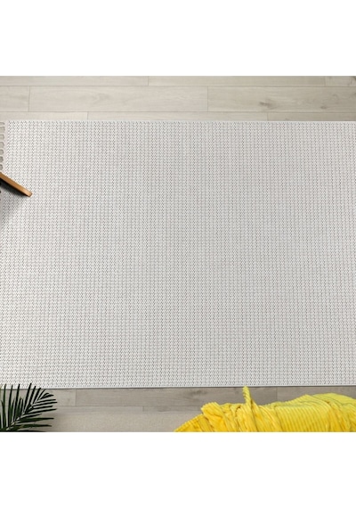 S256 Beyaz Bukle Halı Saraz Buklem Koleksiyonu Salon Halısı, Mutfak Halısı, Antre Hol Halısı Beyaz Beyaz