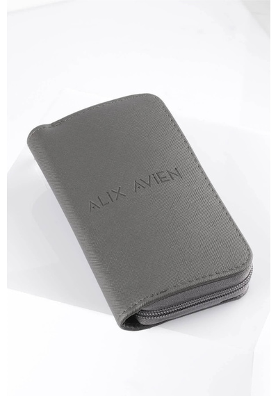 Alix Avien Küçük Boy Çantalı Seyahat Makyaj Fırça Seti 10'lu
