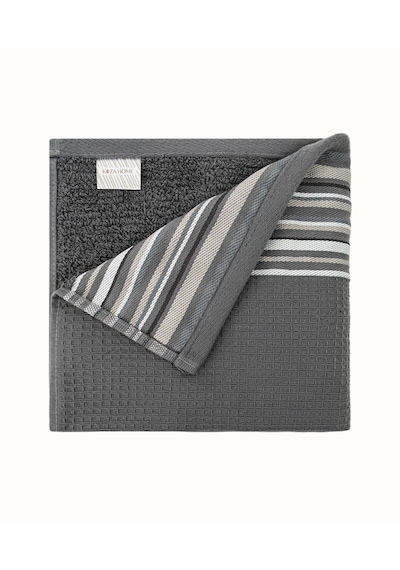 Koza Home Limira 2li Antrasit Çeyiz Havlu Seti 50x90-70x140 2254 Antrasit
