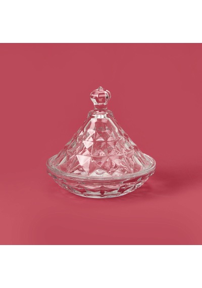 Delii Glass Cam Şekerlik - Şeffaf - 6 Cm Çok Renkli
