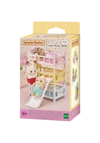 Sylvanian Families Epoch Üç Katlı Ranza Seti, Oyuncak Abanoz - Beyaz Sylvanian Families Epoch Üç Katlı Ranza Seti, Oyuncak Abanoz - Beyaz