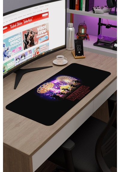 Stranger Things V5 70x30 Xl Gaming Kauçuk Kaymaz Taban Mouse Pad Fare Altlığı