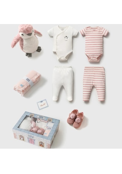 Babydoll Zıbın Takımı Kız Açık Pembe