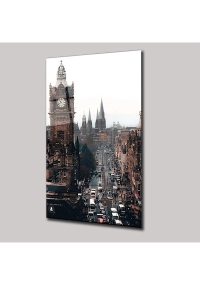 Kuzey Masalı Edinburgh Cam Tablo İskoçya Temalı Atmosfe Deg0292
