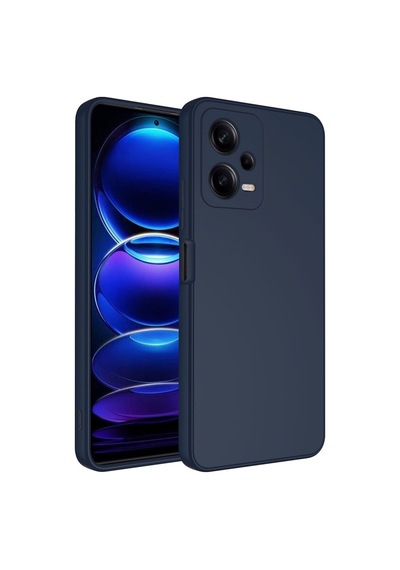 Xiaomi Redmi Note 12 5g Kılıf Zore Mara Lansman Kapak Lacivert