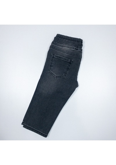 Momikon Erkek Çocuk Beli Lastikli Jean Pantolon Gri