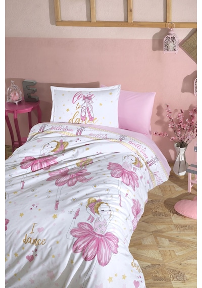 Zebra Casa Dreamy Mürdüm Comforter Yatak Örtüsü Seti Pembe
