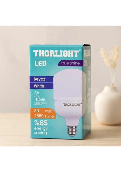 30w E27 Led Ampul 2580 Lm 6400k T-shape Beyaz