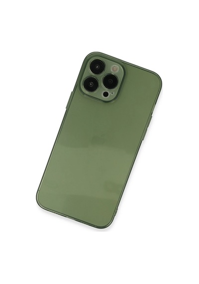 Newface - 277 - iPhone Uyumlu 13 Pro Kılıf Fly Lens Silikon - Csmo-tex - - Yeşil