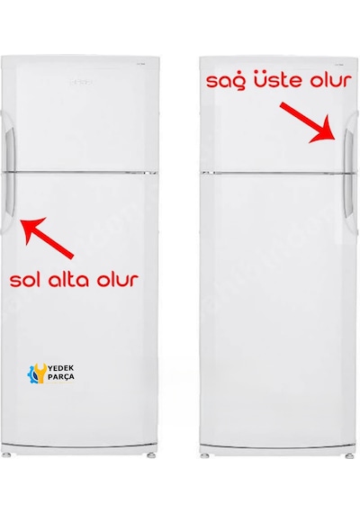 Beko Uyumlu Buzdolabı Kapı Kolu Sapı Karşında Sağ Üste Veya Sol Altta Uyar