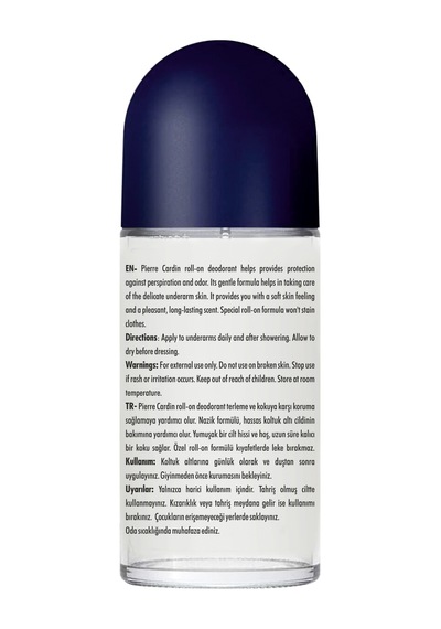 Pierre Cardin Roll-on Erkek Deodorant Ter Kokusu Leke Bırakmayan 48 Saat perspirant Koruma Cool Comfort Serin Konfor 50 ML