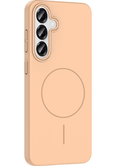 Galaxy S25 Plus Uyumlu Kılıf Magsafe Şarj Özellikli Zore Ruby Silikon Kapak - Lacivert Lacivert