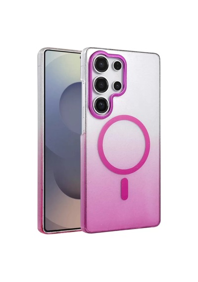 Newface Samsung Galaxy S25 Ultra Glossy Magsafe Kapak - Mor