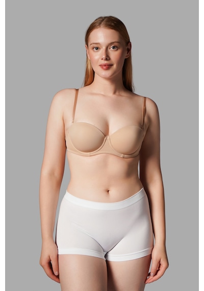 Fit Women Kadın Boxer Toparlayıcı İz Yapmayan Seamless Örme Boxer 2001 Beyaz