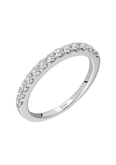 Sirius F Renk 0,43 Karat Pırlanta Taşlı Yarım Tur Yüzük 0807R0198