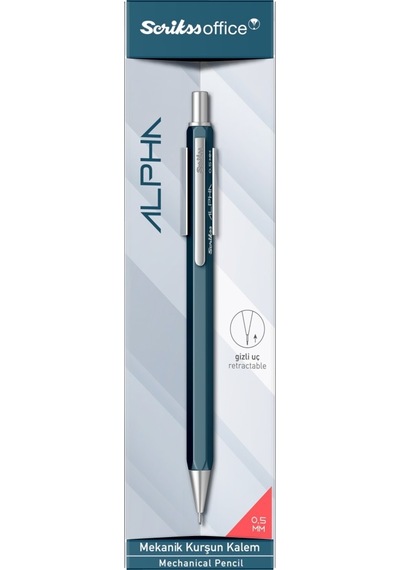 Scrikss Alpha Mekanik Kurşun Kalem 0.5 Mm Mavi