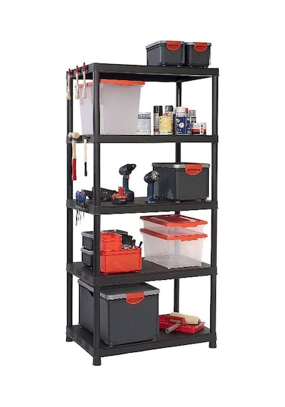 Regalux Krios 5 Raflı Plastik Raf Seti