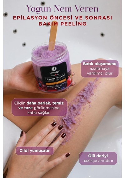 Orman Meyveli Batık Karşıtı Ve Yoğun Nem Veren Vücut Peelingi 800 G Yumuşak Etki