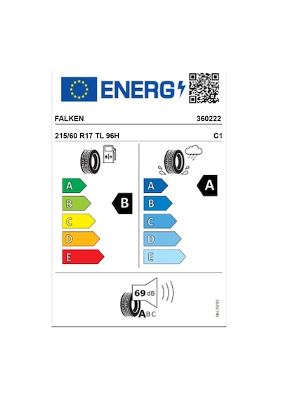 Falken 215/60 R17 TL 96H Sıncera Sn110 Ecoru Oto Yaz Lastiği 2025