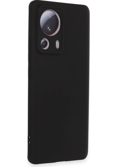 Newface Xiaomi Mi 13 Lite Kılıf Nano İçi Kadife Silikon Semeglbl - 54 - Siyah Sıyah