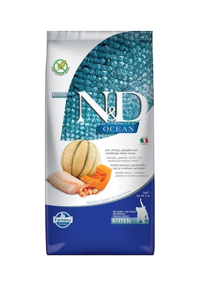 N&d Ocean Kitten Balkabaklı Morina Karidesli Kavunlu Yavru Kedi Maması 5 Kg